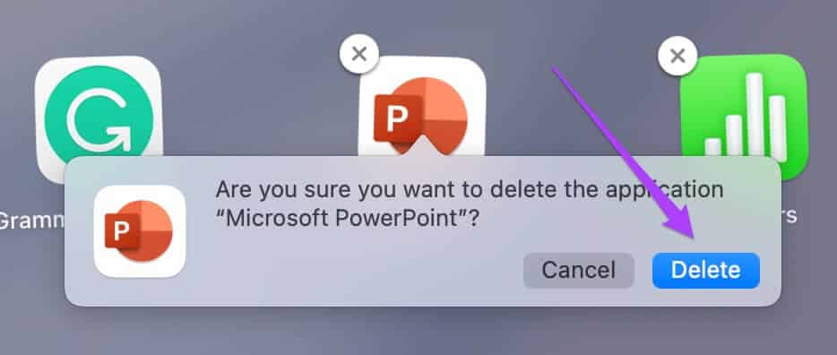 delete-powerpoint-app-mac-934x396 أفضل 7 طرق لإصلاح عدم فتح Microsoft PowerPoint على جهاز Mac