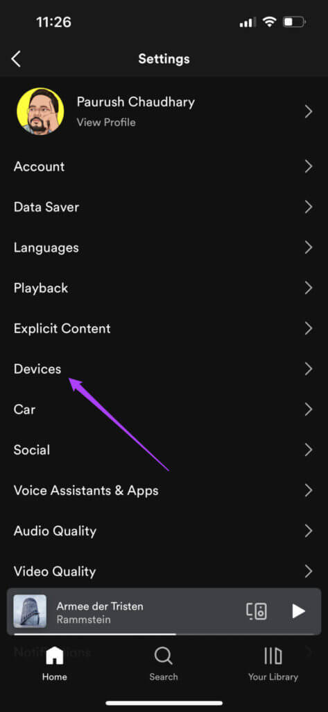devices-settings-spotify-473x1024-1-473x1024 أفضل 7 طرق لإصلاح عدم عمل تطبيق Spotify على Android TV