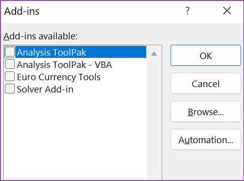 disable-addins-495x368 أفضل 9 طرق لإصلاح فتح مستند فارغ في Microsoft Excel