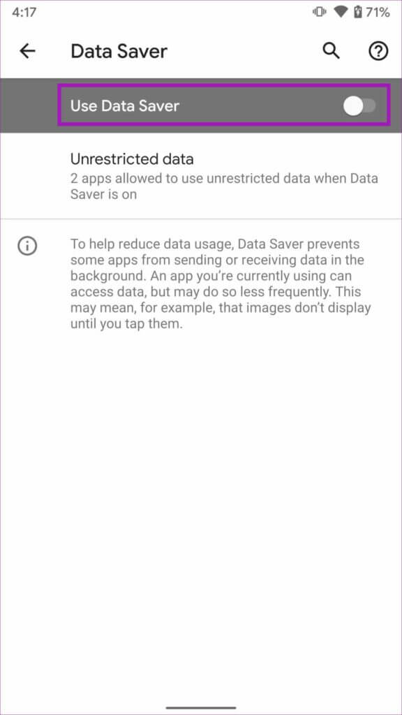 disable-data-saver-576x1024-1-576x1024 أفضل 8 طرق لإصلاح مكالمة WhatsApp العالقة عند الاتصال