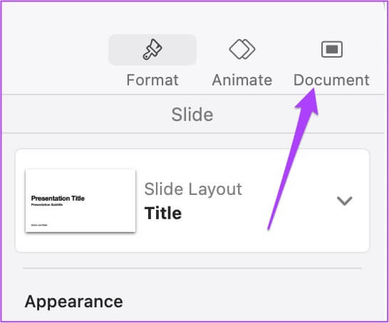 document-settings-keynote-mac-546x454 كيفية تكرار عرض الشرائح في Keynote على iPhone و Mac