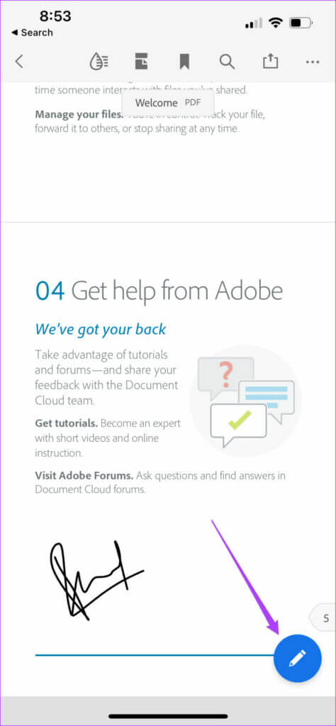 كيفية توقيع ملفات PDF في Adobe Acrobat Reader على iPhone و Mac - %categories