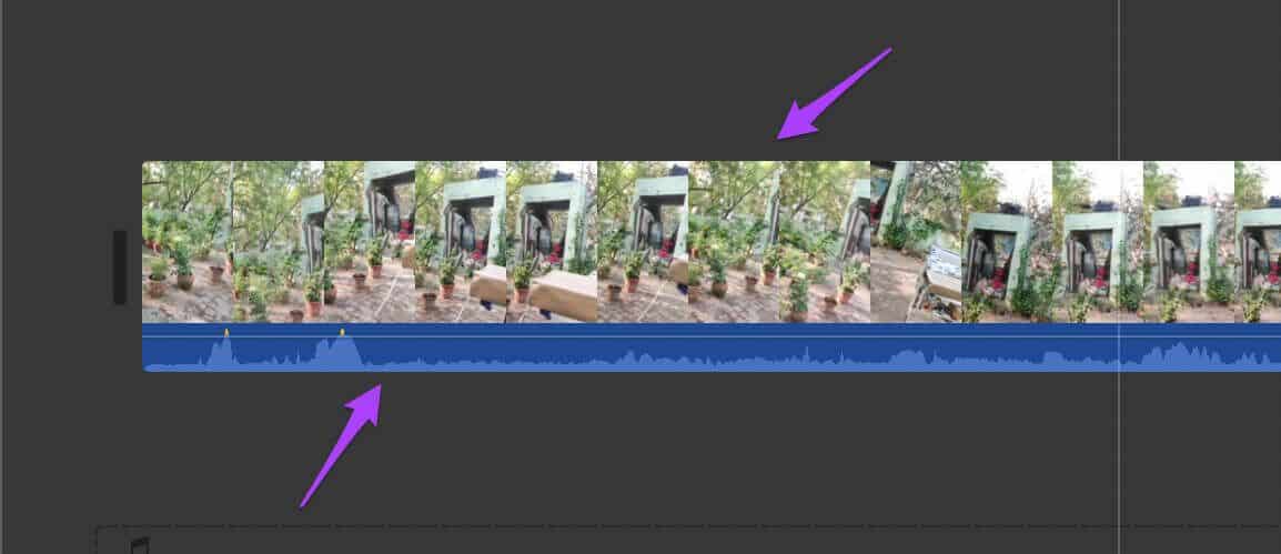 editing-timeline-imovie-mac-1154x499 كيفية إضافة Theme Soundtrack في iMovie على iPhone و iPad و Mac
