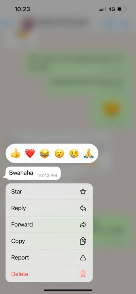 emoji-reactions-whatsapp-iphone-473x1024-1-473x1024 كيفية إرسال تفاعلات الرسائل على WhatsApp باستخدام رموز تعبيرية مختلفة