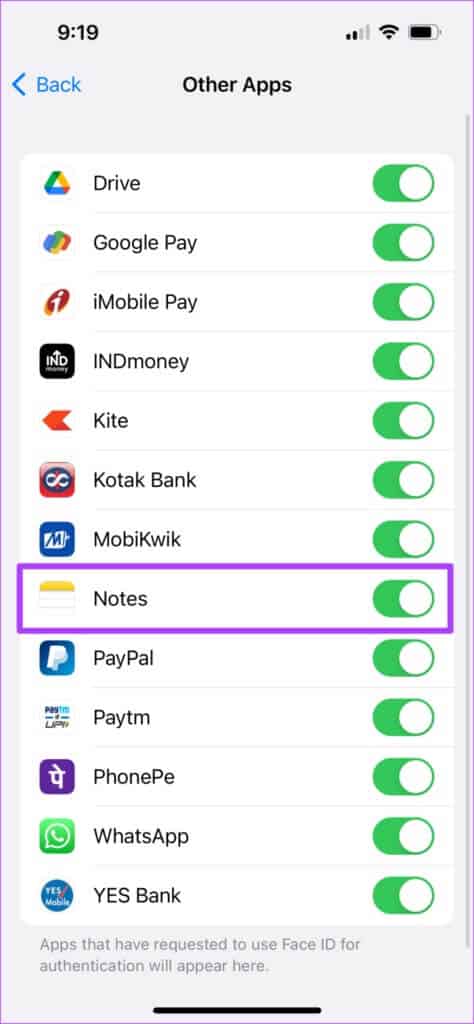 enable-face-id-for-notes-face-id-setting-iphone-474x1024-1-474x1024 أفضل 8 طرق لإصلاح عدم عمل معرف الوجه في Notes على iPhone