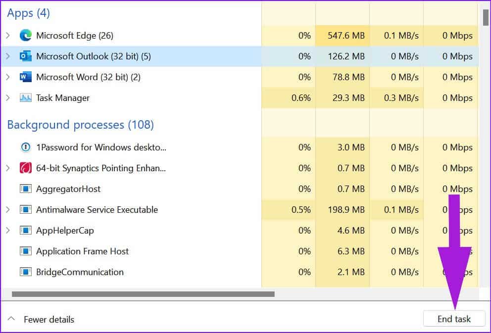 end-outlook-task-992x673 أفضل 8 طرق لإصلاح عدم استجابة Outlook عند محاولة الطباعة