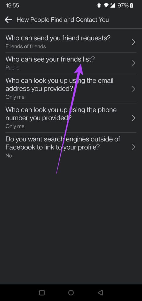 facebook-mobile-change-who-views-friends-485x1024-1-485x1024 كيفية إخفاء قائمة أصدقائك على Facebook على سطح المكتب والجوال