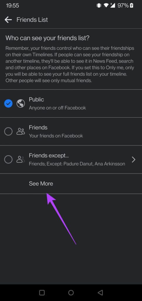facebook-mobile-more-485x1024-1-485x1024 كيفية إخفاء قائمة أصدقائك على Facebook على سطح المكتب والجوال