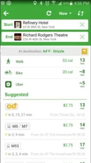 google-maps-alternatives-citymapper-1-306x546 12 من أفضل التطبيقات البديلة لخرائط Google التي يجب أن تجربها