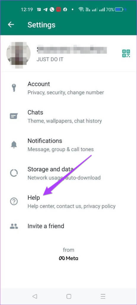 help-menu-whatsapp-android-462x1024-1-462x1024 كيفية إرسال تفاعلات الرسائل على WhatsApp باستخدام رموز تعبيرية مختلفة