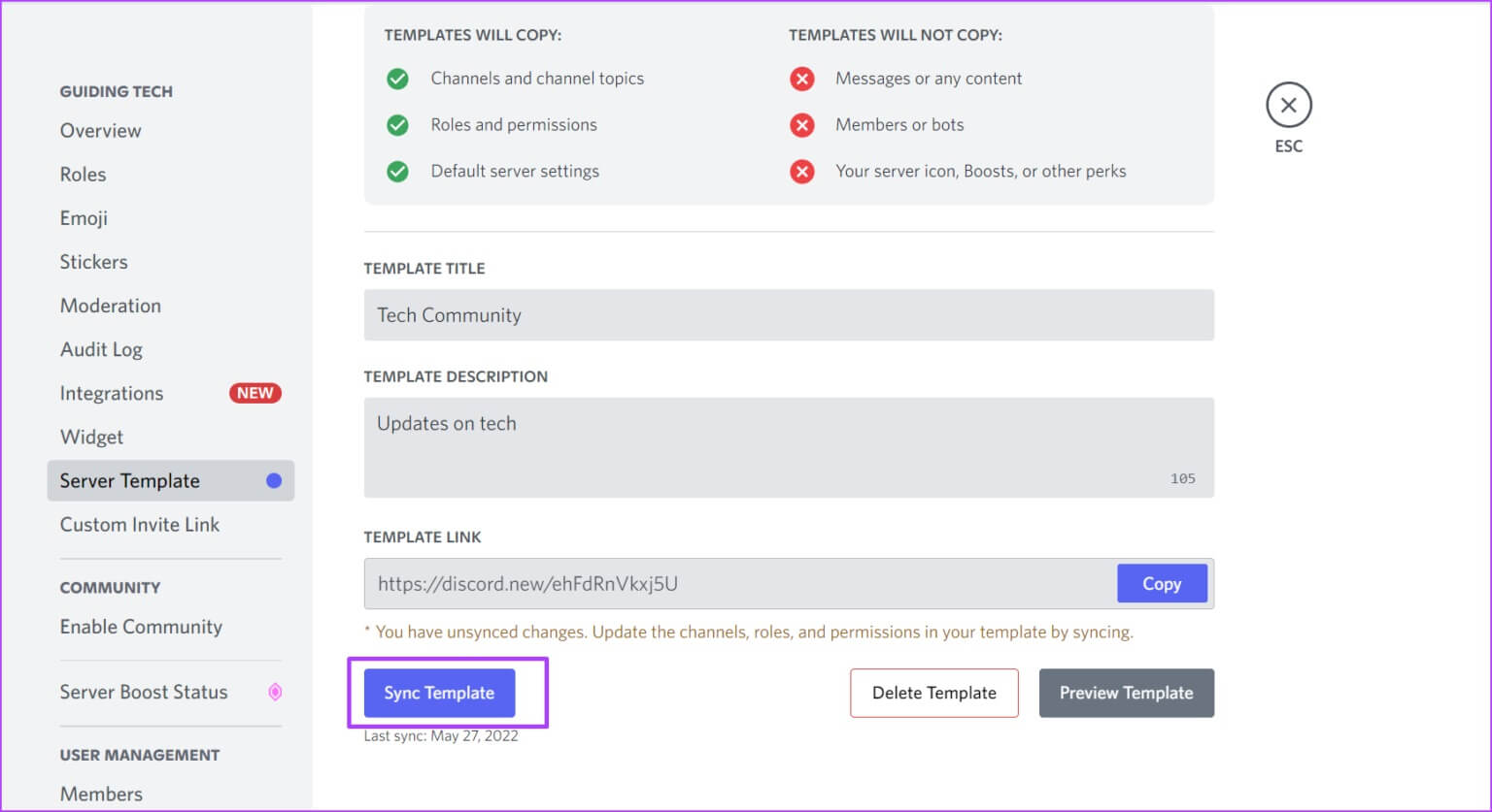 كيفية إنشاء ومزامنة وحذف قوالب خادم Discord - %categories