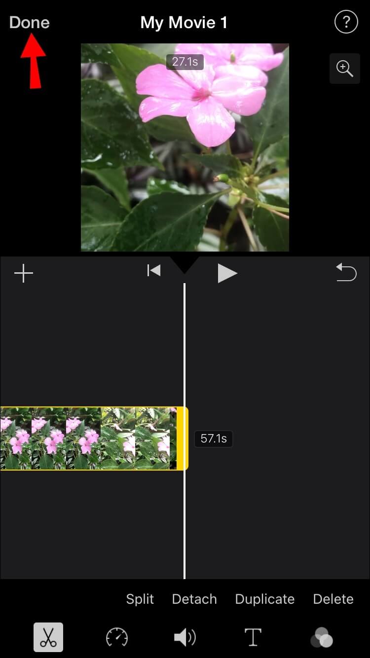 iMovie_Done-750x1334 كيفية قص مقاطع الفيديو في IMovie