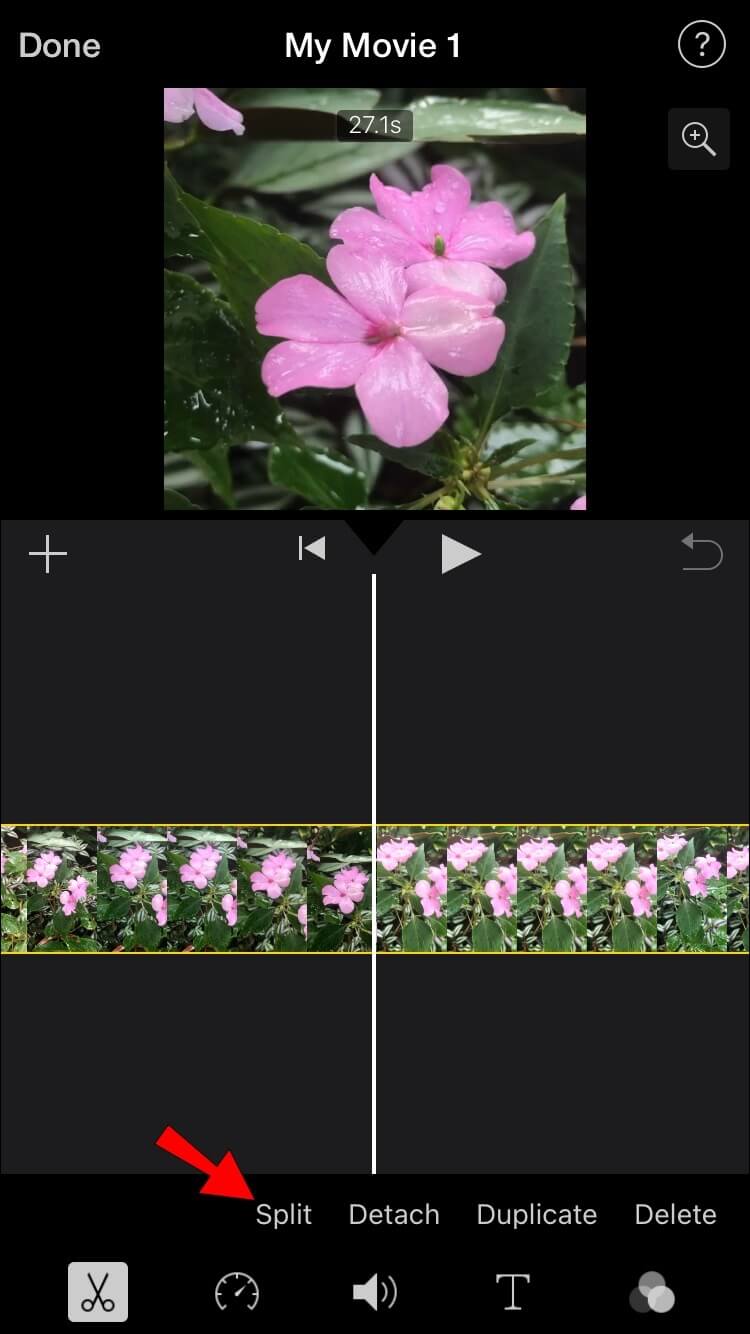 iMovie_Hit-Split-750x1334 كيفية قص مقاطع الفيديو في IMovie