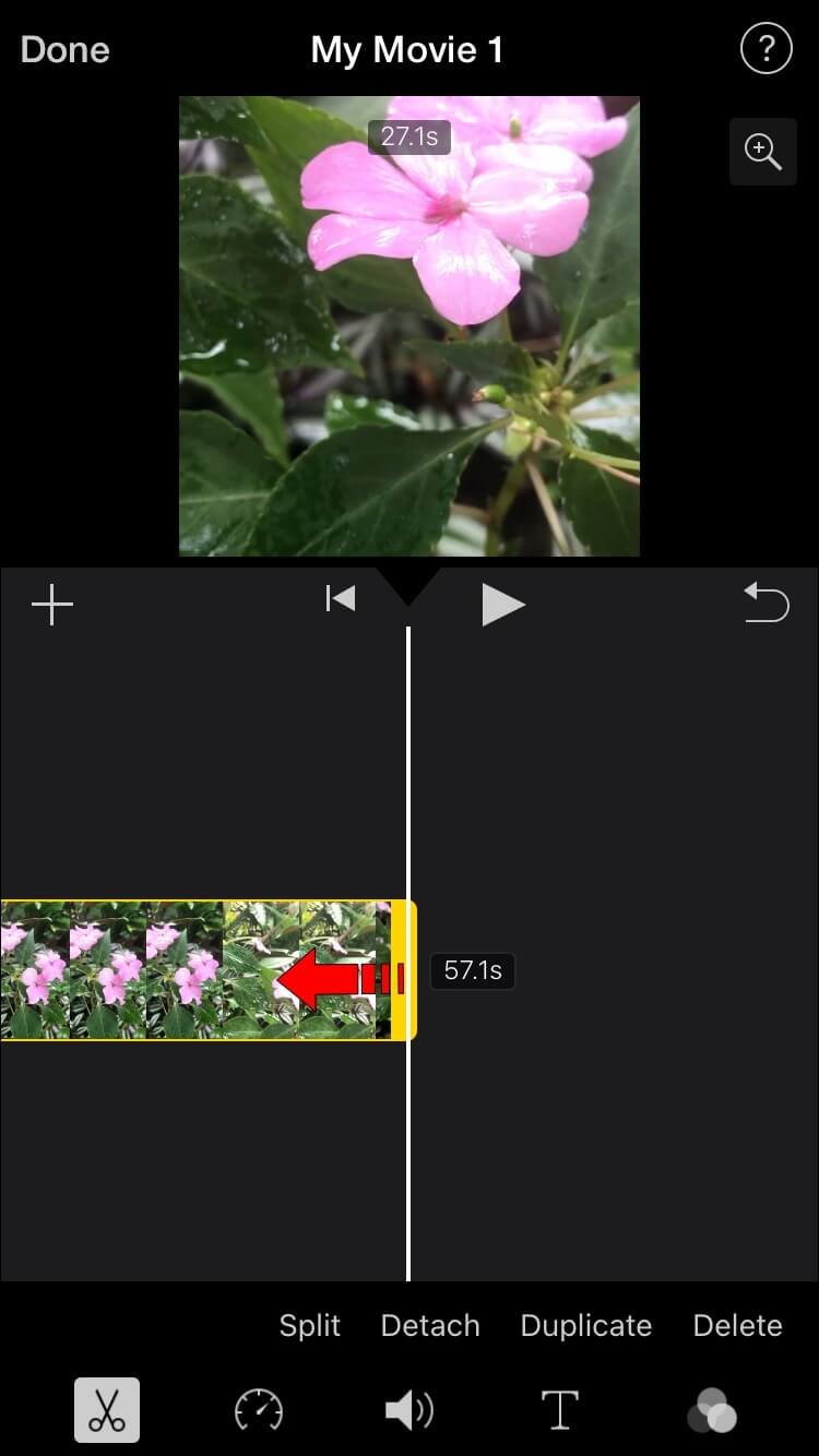 iMovie_drag-750x1334 كيفية قص مقاطع الفيديو في IMovie