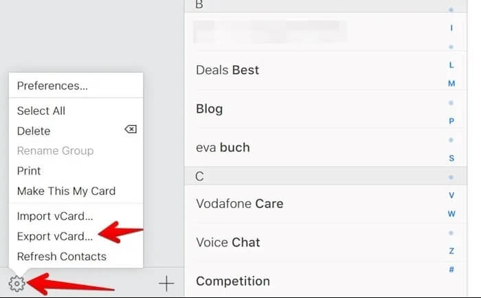 iPhone-iCloud-Web-Export-Contacts-700x434 كيفية نقل جهات الاتصال من هاتف إلى آخر