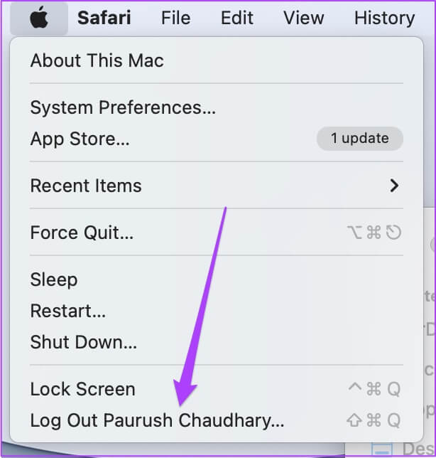 log-out-user-mac-1-614x644 أفضل 7 طرق لإصلاح عدم فتح Microsoft PowerPoint على جهاز Mac