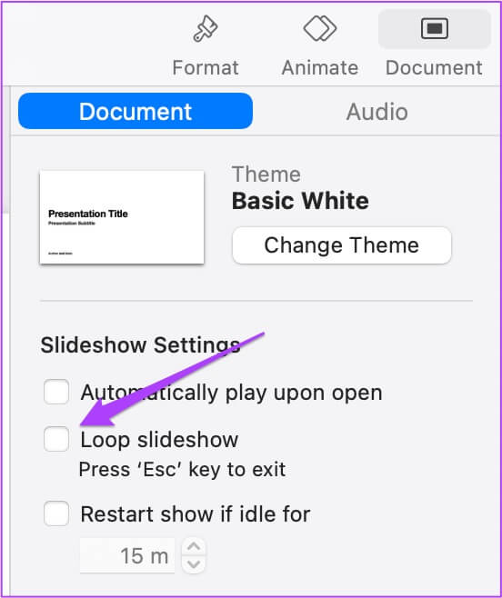 loop-slideshow-keynote-mac-552x658 كيفية تكرار عرض الشرائح في Keynote على iPhone و Mac