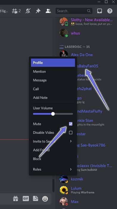 mute-discord-dekstop-server-list-members-1-393x700 كيفية كتم صوت شخص ما في Discord