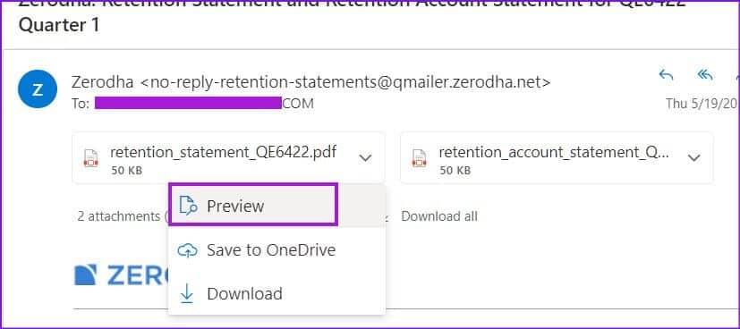 open-attachment-preview-in-outlook-827x368 أفضل 8 طرق لإصلاح عدم استجابة Outlook عند محاولة الطباعة