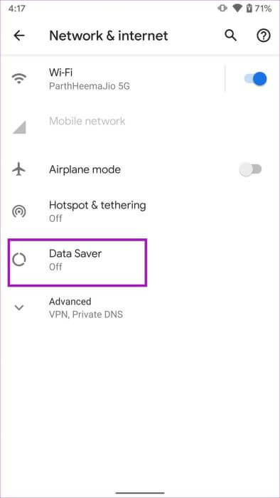 open-data-saver-394x700 أفضل 8 طرق لإصلاح مكالمة WhatsApp العالقة عند الاتصال