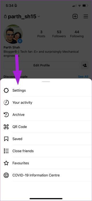 open-instagram-settings-2-323x700 كيفية تقييد الرسائل والتعليقات على Instagram
