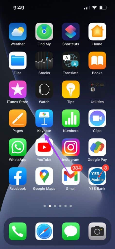 open-keynote-on-iphone-1-473x1024-2-473x1024 كيفية تغيير حجم الشريحة في Keynote على iPhone و iPad و Mac