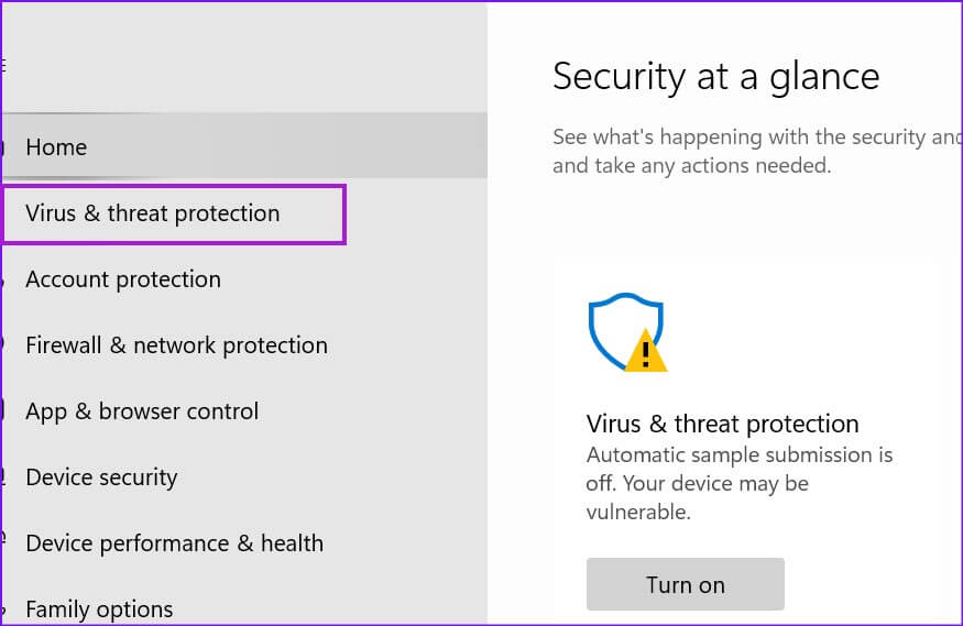 open-virus-and-threat-protection-menu-875x569 أفضل 8 طرق لإصلاح بطئ Windows 11 بعد التحديث