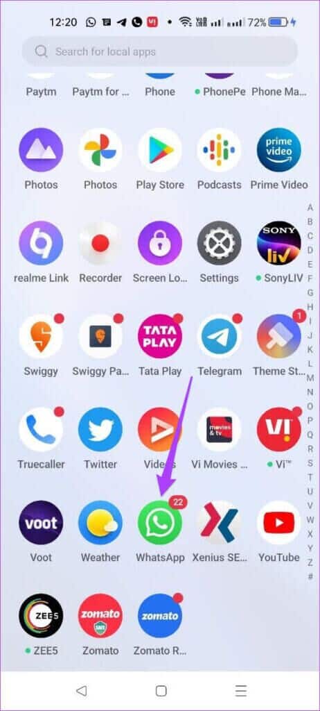 open-whatsapp-on-android-462x1024-1-462x1024 كيفية إرسال تفاعلات الرسائل على WhatsApp باستخدام رموز تعبيرية مختلفة