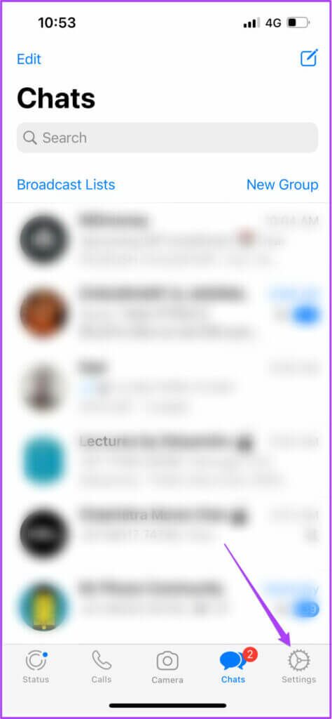 open_settings_in_whatsapp_iphone-474x1024-1-474x1024 كيفية إرسال تفاعلات الرسائل على WhatsApp باستخدام رموز تعبيرية مختلفة