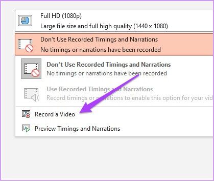 record-a-video-powerpoint-windows-419x353 كيفية تحويل ملف PowerPoint إلى فيديو على Mac و Windows