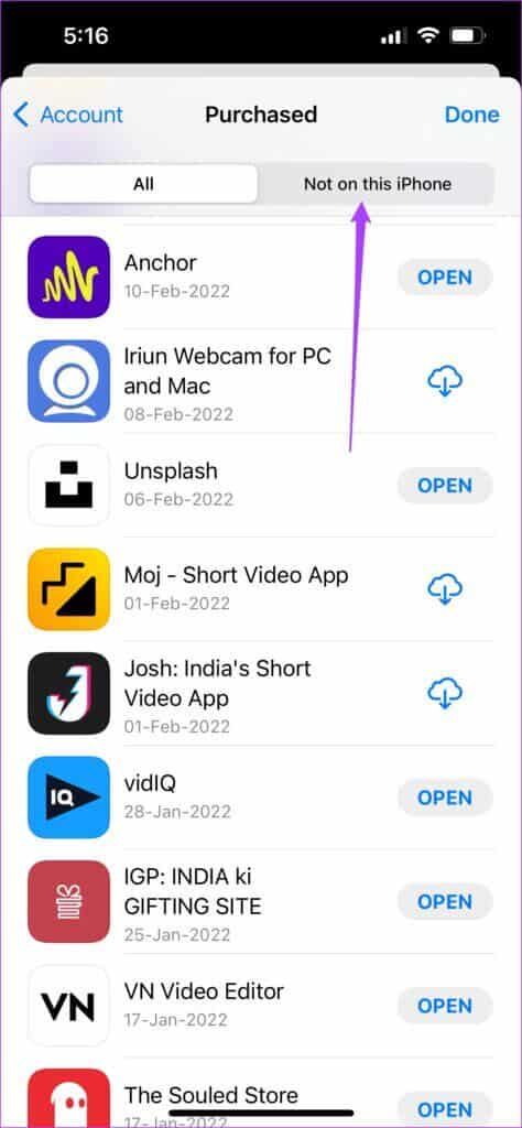 remove-apps-not-on-this-iphone-474x1024-1-474x1024 كيفية إخفاء سجل شراء التطبيقات على iPhone و iPad و Mac