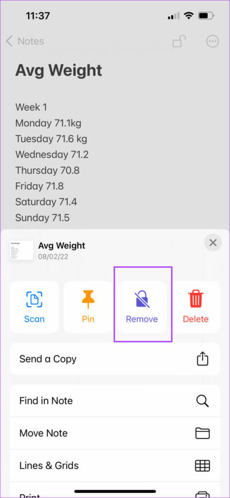 remove-lock-notes-iphone-474x1024-1-474x1024 أفضل 8 طرق لإصلاح عدم عمل معرف الوجه في Notes على iPhone