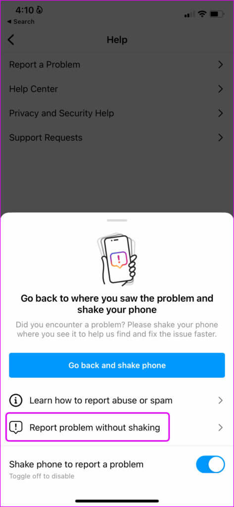 report-without-shaking-473x1024-1-473x1024 أفضل 5 طرق لإصلاح خطأ إجراء حظر Instagram