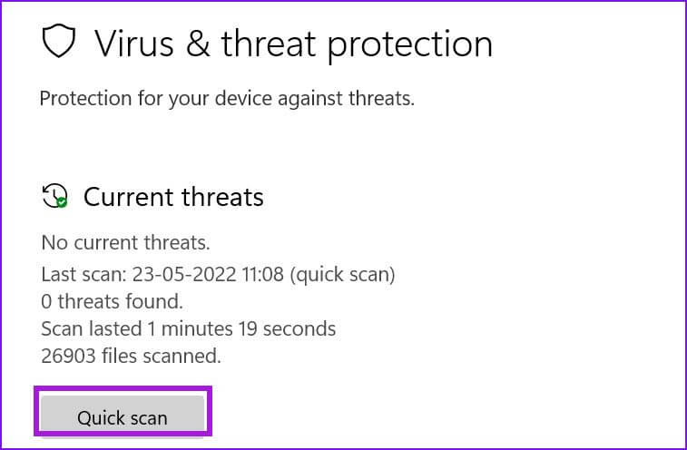run-quick-scan-757x496 أفضل 8 طرق لإصلاح بطئ Windows 11 بعد التحديث