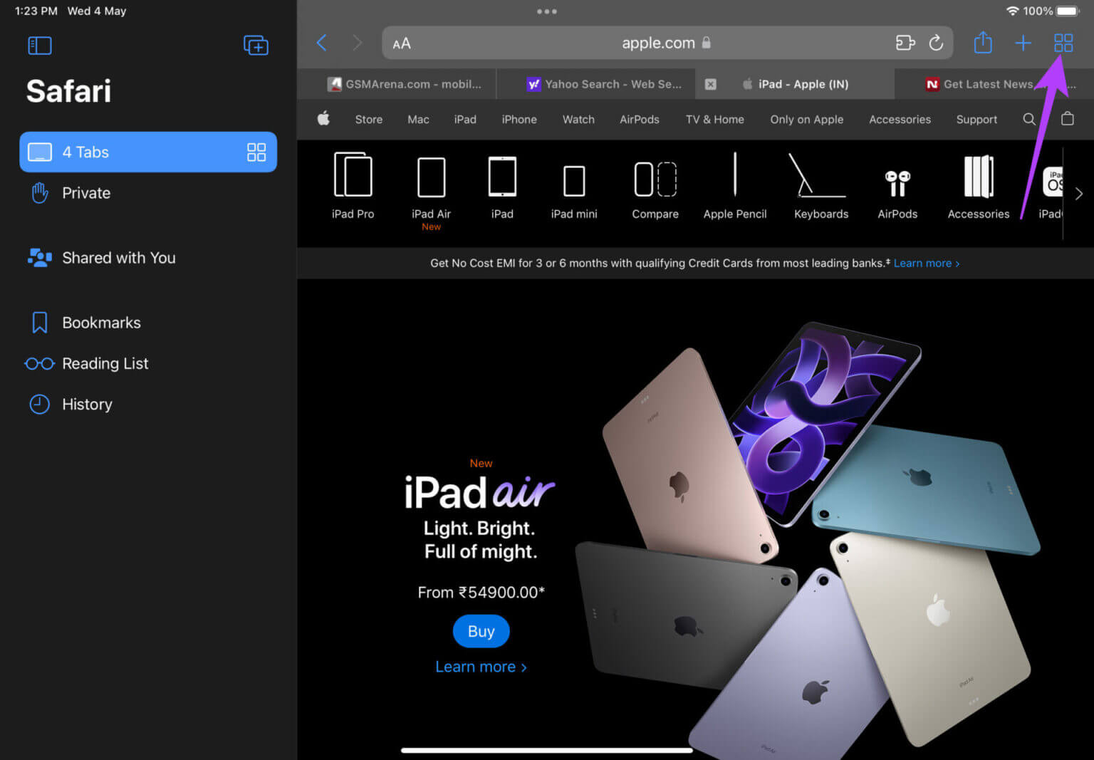 safari-tabs-6-1-1536x1067-1-1536x1067 كيفية استخدام مجموعات علامات التبويب في Safari على أجهزة Mac و iPhone و iPad