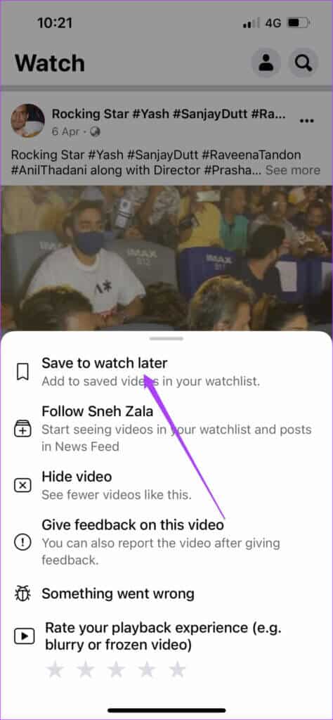 save-to-watch-later-facebook-watch-iphone-474x1024-1-474x1024 كيفية حفظ مقاطع الفيديو من Facebook Watch على iPhone و Android و Web