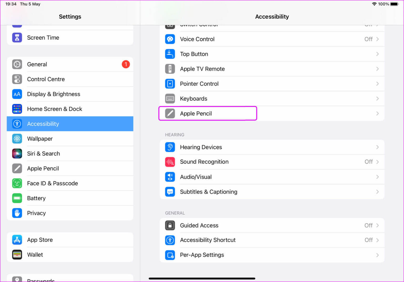 select-apple-pencil-in-accessibility-1536x1073-1-1536x1073 أفضل 8 ميزات مخفية في Apple Pencil يجب عليك استخدامها
