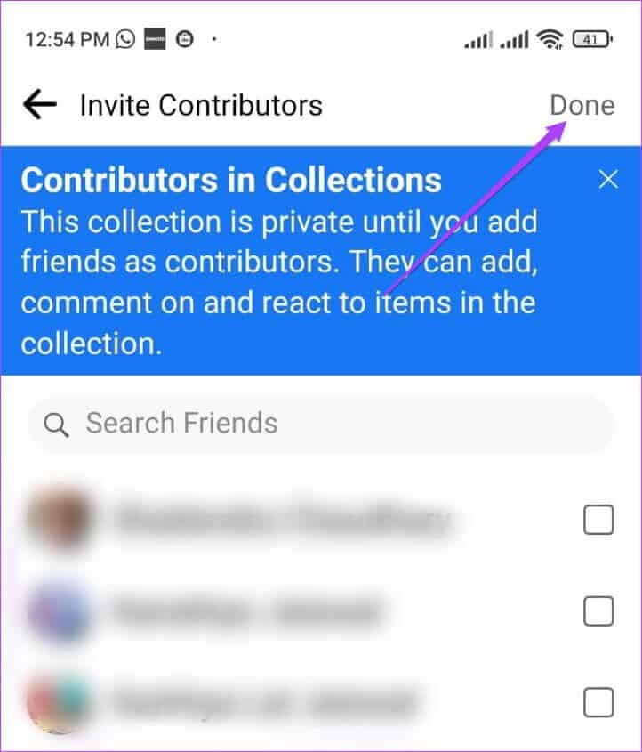 select-contributor-collections-facebook-watch-android-722x845 كيفية حفظ مقاطع الفيديو من Facebook Watch على iPhone و Android و Web