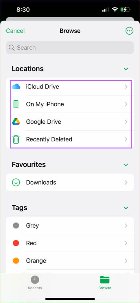 select-file-folder-location-numbers-app-iphone-474x1024-1-474x1024 كيفية إضافة ملف صوتي في تطبيق Apple Numbers