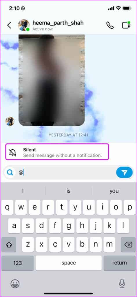 select-silent-command-473x1024-1-473x1024 كيفية إرسال رسائل صامتة ومختفية على Instagram