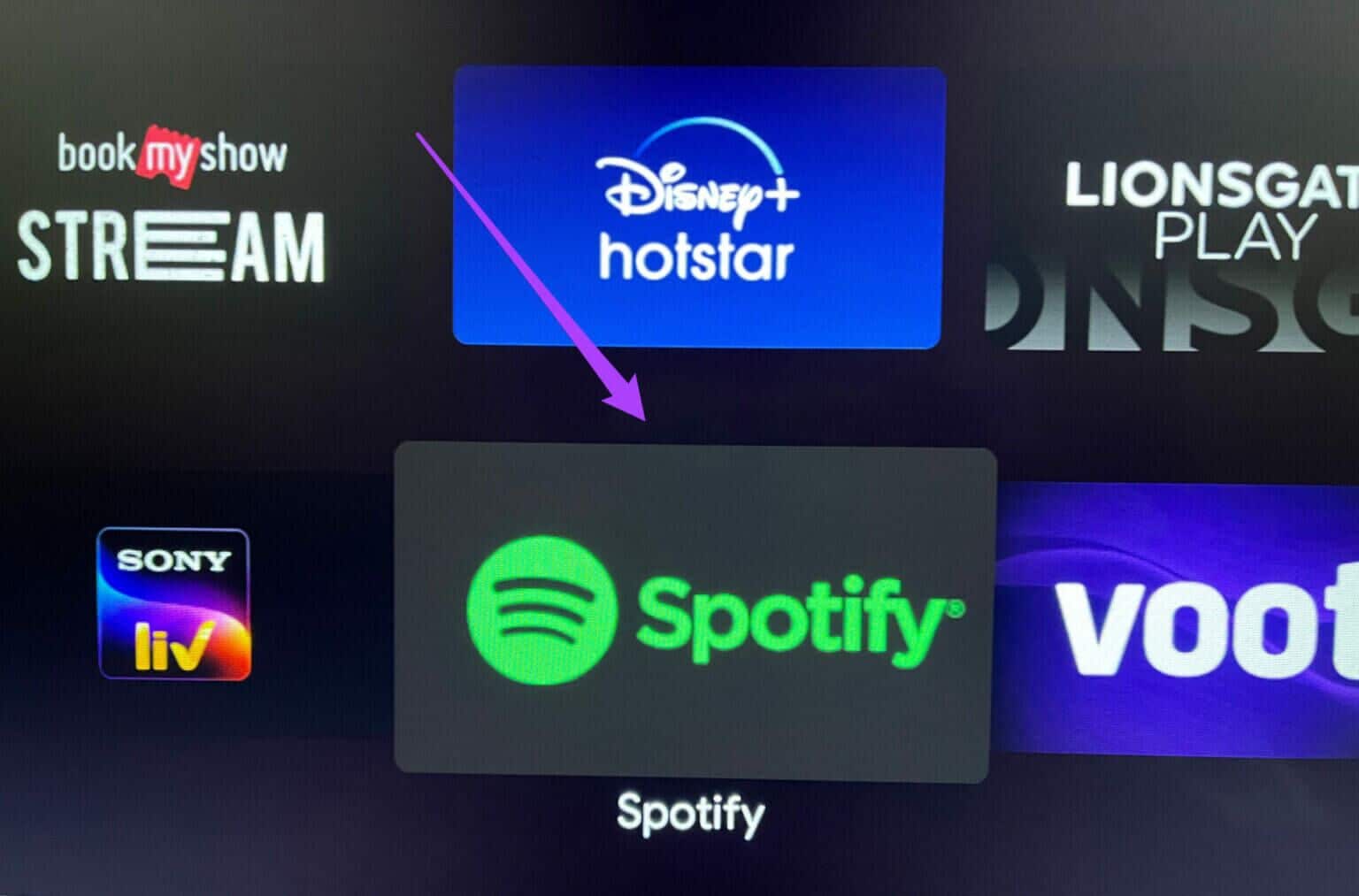 select-spotify-app-android-tv-1536x1013-1-1536x1013 أفضل 7 طرق لإصلاح عدم عمل تطبيق Spotify على Android TV
