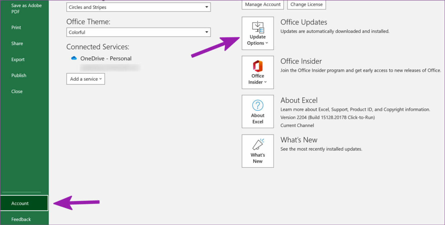 select-update-options-1536x779-1-1536x779 أفضل 9 طرق لإصلاح فتح مستند فارغ في Microsoft Excel