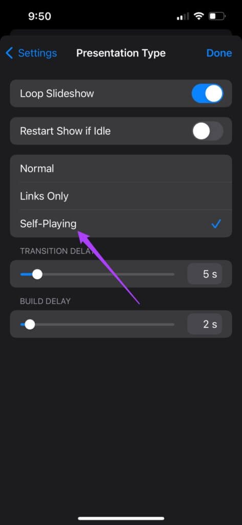 self-playing-loop-slideshow-keynote-iphone-473x1024-1-473x1024 كيفية تكرار عرض الشرائح في Keynote على iPhone و Mac