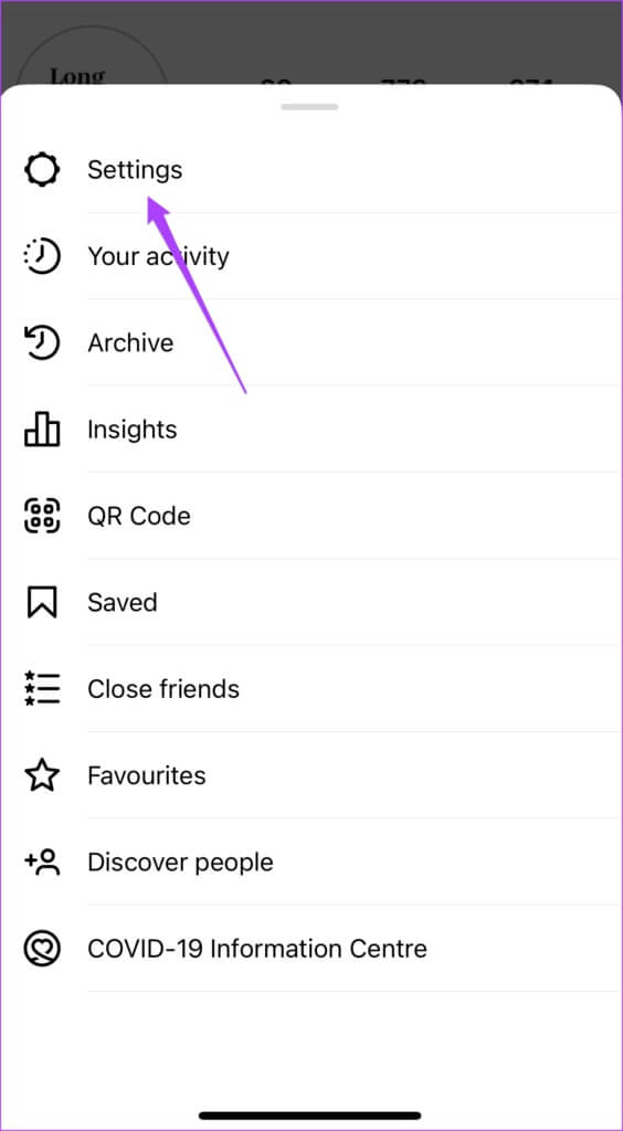 settings-profile-instagram-564x1024-1-564x1024 كيفية إخفاء الإعجابات وعرض الحسابات على Instagram