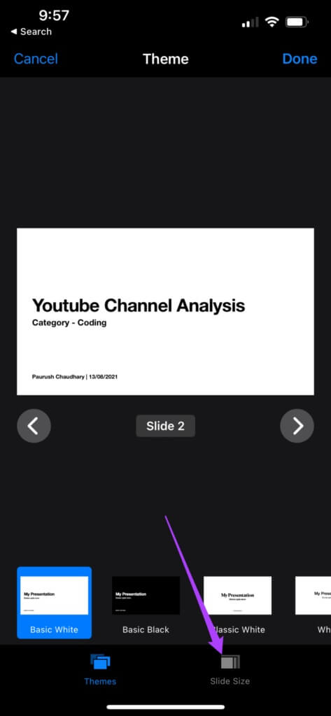 slide-size-document-setup-keynote-iphone-473x1024-1-473x1024 كيفية تغيير حجم الشريحة في Keynote على iPhone و iPad و Mac