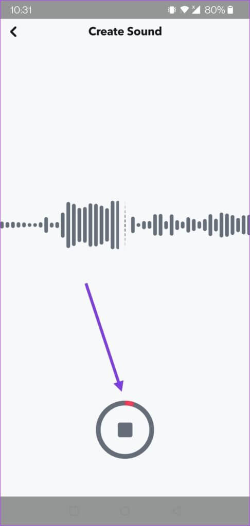 snapchat-record-sound-486x1024-1-486x1024 كيفية إضافة موسيقى إلى قصص SNAPCHAT و SNAPS
