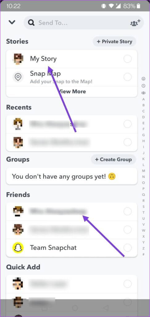 snapchat-share-friends-story-486x1024-1-486x1024 كيفية إضافة موسيقى إلى قصص SNAPCHAT و SNAPS