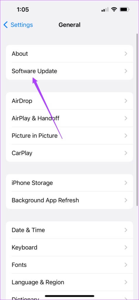 software-update-general-settings-iphone-1-474x1024-1-474x1024 أفضل 8 طرق لإصلاح عدم عمل معرف الوجه في Notes على iPhone