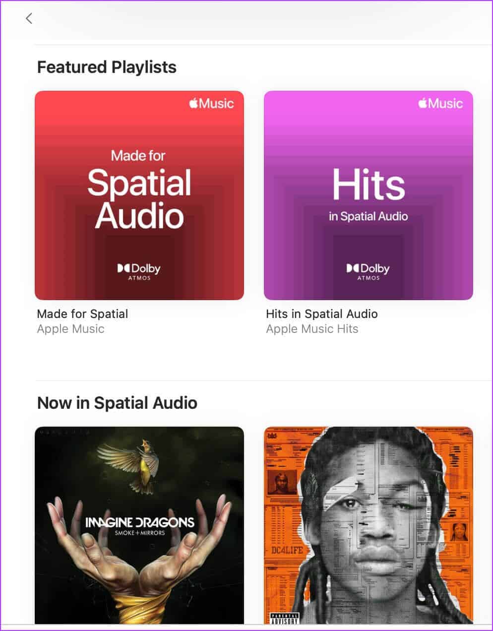 songs-with-dolby-atmos--994x1272 كيفية تمكين Dolby Atmos على iPhone و iPad و Mac