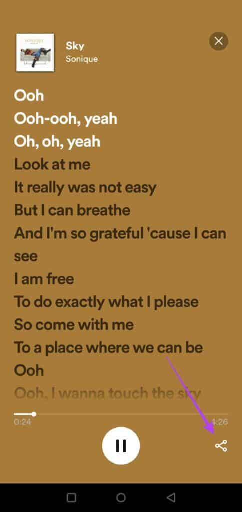 spotify-lyrics-full-lyrics-485x1024-1-485x1024 كيفية عرض كلمات الأغاني على Spotify على الهاتف المحمول وسطح المكتب